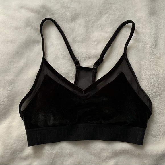 PINK Victoria's Secret Other - Black Velvet Victoria’s Secret Pink Sports Bra